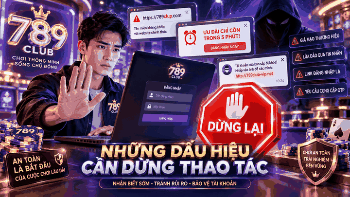Những dấu hiệu cần dừng thao tác - 789club