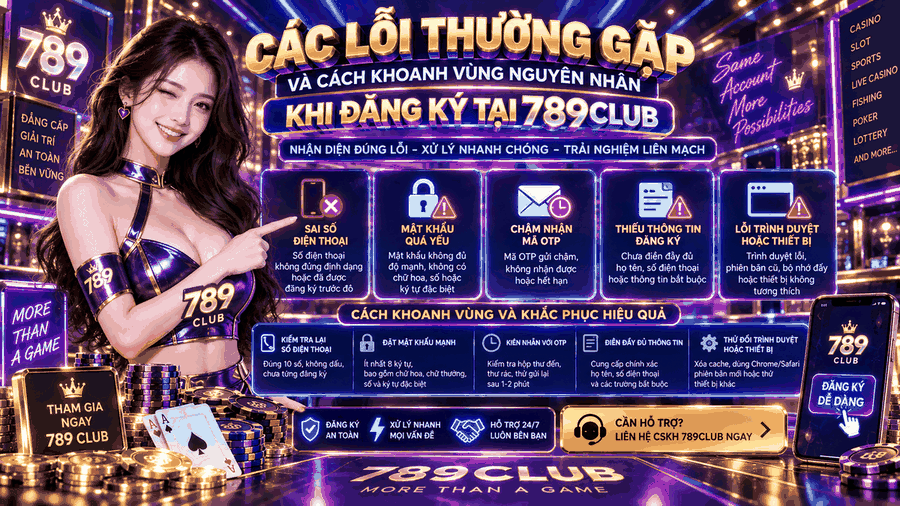 Các lỗi thường gặp và cách khoanh vùng nguyên nhân - 789club