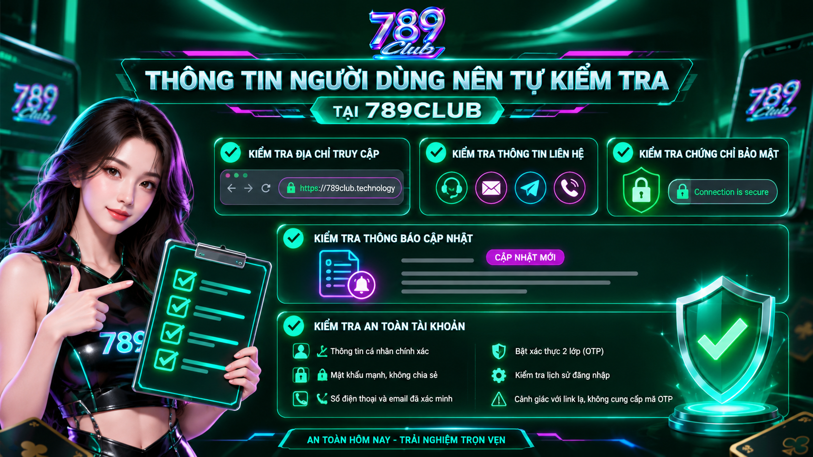 Thông tin người dùng nên tự kiểm tra - 789club