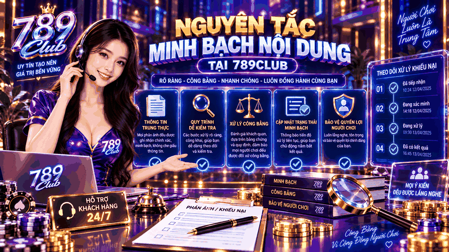 Nguyên tắc minh bạch nội dung - 789club