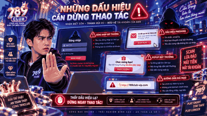 Những dấu hiệu cần dừng thao tác - 789club