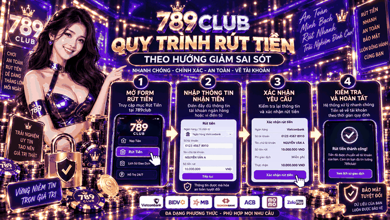 Quy trình rút tiền theo hướng giảm sai sót - 789club
